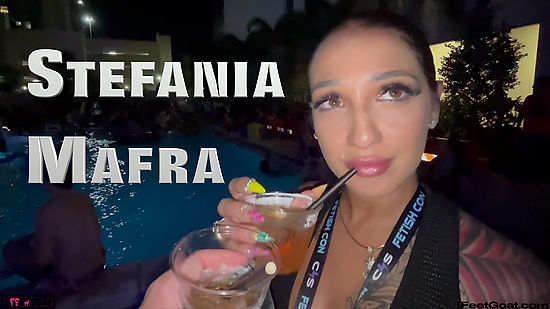 Stefania Mafra gets hit on at the Fetish Con Pool Party and goes home with this dude for some epic foot fetish fun! Foot worship, footjob, foot fucking, and cum on soles!